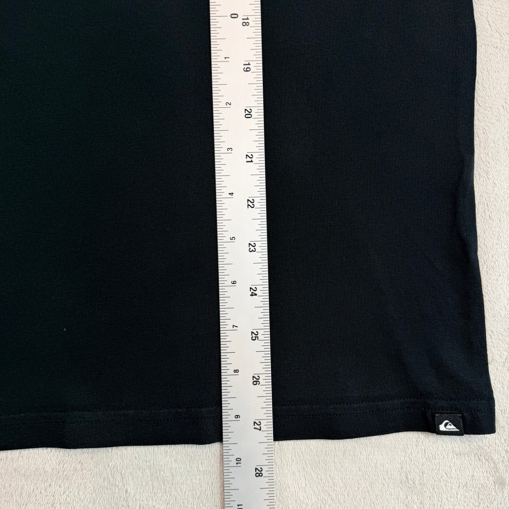 Quiksilver Mens Tank Top Black Graphic Surf Logo Small - Picture 6 of 9